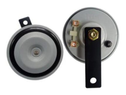SP100HL-24 PITO DISCO  24V 95MM CROMADO (JGOX2) H=420 L=350 105–115Db 222-003