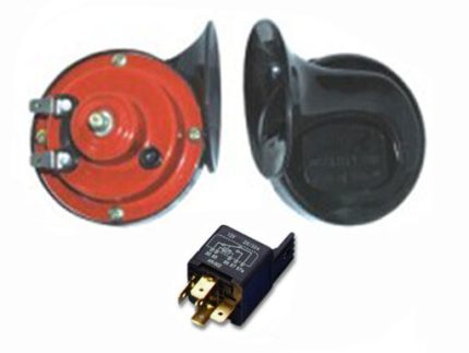 SH6002 SNAIL HORN SIZE: 90MM 24V 3.7A 410-510HZ 105DB WITH RELAY