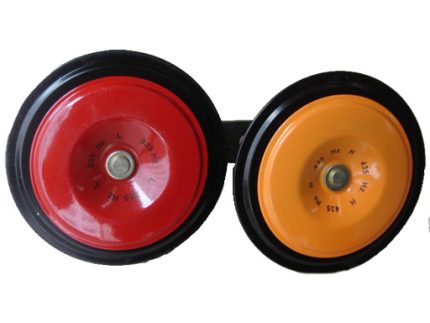 SH6101 SP90U SP90V HN-21 12V 3.5A DIA 90MM 335-400HZ 105DB 2PCS/SET RED+YELLOW DICS HORN