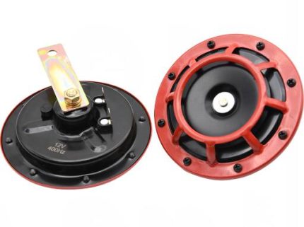 SP125H DISC HORN dia.125mm Red & black screw copper wire 12V Hi-tone
