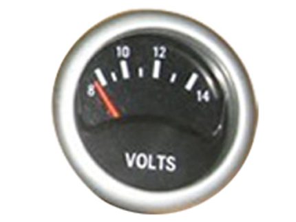 22-G803 VOLTAGE GAUGE DIA 52MM 12/24V BLACK PANEL