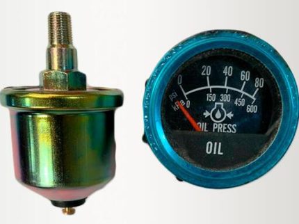 X-20012 FARIS ELECTRIC OIL PRESSURE GAUGE BLACK PANEL