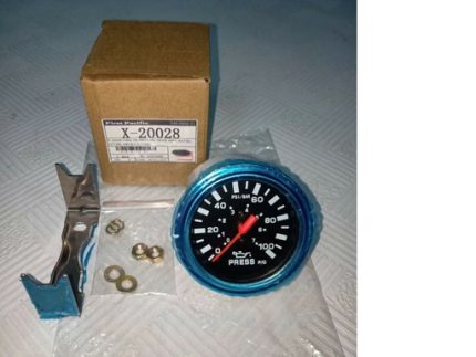 X-20028 FARIA OIL PRESSURE GAUGE WITHOUT INSTELL FITTING AND BLACK PANEL