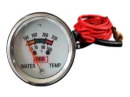 5510S-P-90W 90 DEGREE WATER TEMP GAUGE WITH INSTALL FITTING WHITE PANEL 72" G, PLASTIC