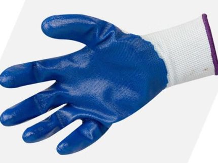 GL2107 909012 GLOVE NITRILE with RUBBER reinforced size L