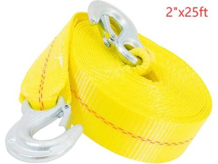 RT225JJ 2inch x 25ft EMERGENCY TOW TRAP 5,000 LBS MAX VEHICLE WEIGHT 12,000 LBS BREAK STRENGTH 2 INCH HI-TEST WEBBING