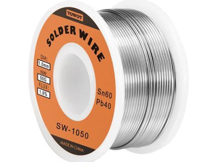 EQ-60/40 SOLDER WIRE Sn60%Pb40%  1.6mm Dia. 1LB/roll (0.45KG)
