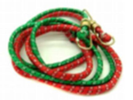 PULPO ELASTICO 1 METER ELASTIC ROPE 2PCS SET red+green
