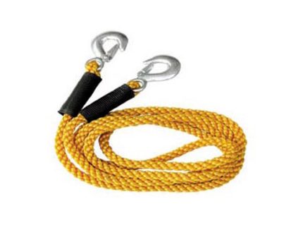 Tow rope 4T, 18x3.6M, 230g, red flag in the middle of rope