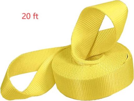 RTS20 20ft VEHICLE RECOVERY STRAP 7,000 LBS MAX VEHICLE WEIGHT 15,000 LBS BRAK STRENGHT IDEAL FOR MID-SIZED TRUCKS AND SUV