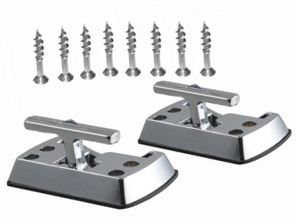 Tie down hinge system, chromed