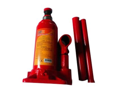 20T/7.6KG HX030020A MIN HEIGHT 225MM LIFTING HEIGHT 140MM ADJUSTING 60MM BOTTLE JACK RED