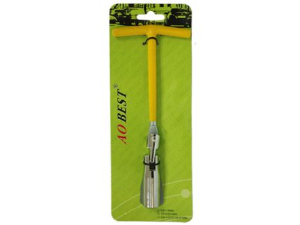 T HANDLE SPARK PLUG WRENCH THD 5/8 CHROMED