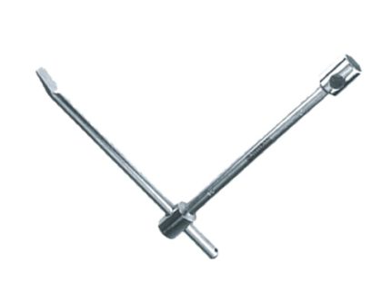 2 way rim wrench Zinc Plated 35x17x300mm with bar
