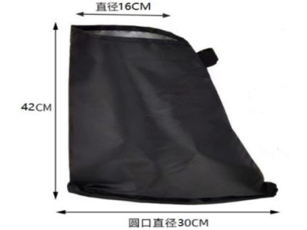Silver coated black waterproof rain cover SMALL SIZE 16x42x30CM SCB001
