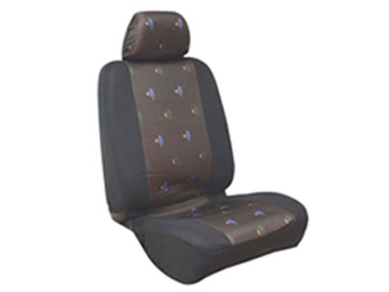 SCJ22 Seat cover Darker grey center with color applic., black border, same as cat.