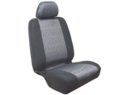 SCJ23 SEAT COVER GREY/BLUE CENTER WITH COLOR APPLIC. BLACK BORDER SAME AS CAT. 8pcs set