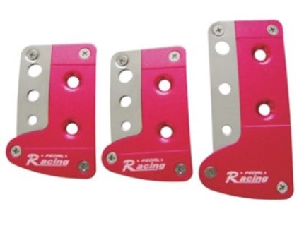 pedal pad aluminium red