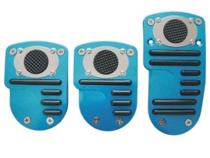 Pedal pad aluminium blue