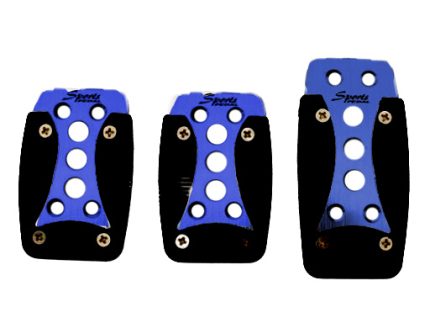 Pedal pad aluminium blue