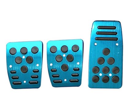 Pedal pad aluminium blue