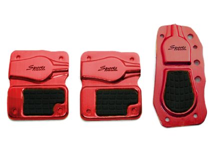 Pedal pad aluminium red