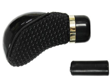 SHIFT LEVER KNOB-BLACK WITH GOLD RING