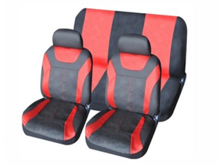 Seat cover red/black 8PCS