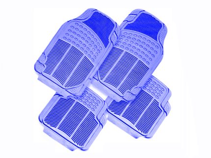 FLOOR MAT RL4001 PVC-NBR 4pcs set BLUE
