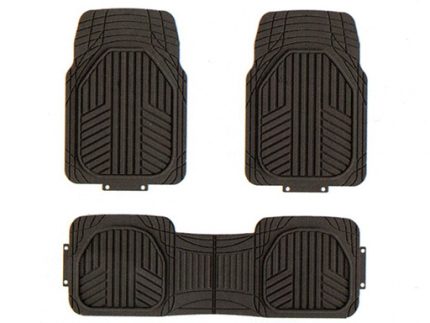 FLOOR MAT PVC 3pcs/ set FRONT:78.5x54CM REAR:146x48CM 7.0KG BLACK