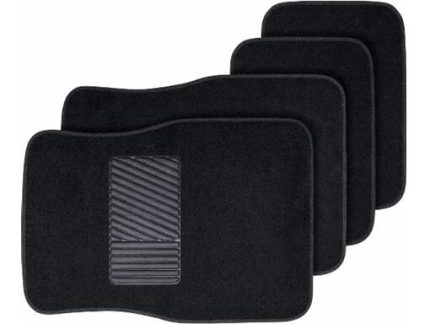 FM18502 FLOOR MAT 4pcs/set 2kgs FABRIC 63x41CM 28x37CM BLACK