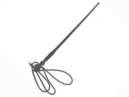 JBA413 rubber Antenna mast section 1 Extended 16″ cable 47″ 180° adjusting plastic