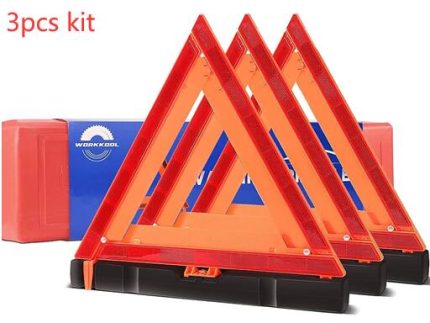 WT2608 WARNING TRIANGLE 3PCS KIT heavy duty plastic base