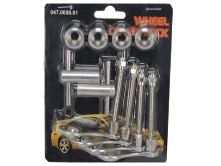 WL5901 WHEEL COVER LOCK SET CHROME