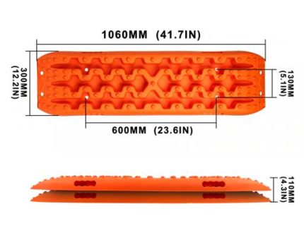 RT7109 Recovery Track HDPE size 1060x300x110mm WITH fixing bolts 2pcs set