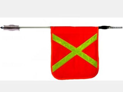 WF7203 BAL58WF8FT whip bar fiberglass flag light 12-24v red 8ft 2.4meter