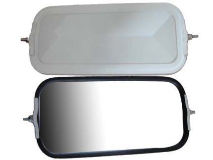 SL984P RX-035 0390-390-TW (JH-717) SIZE 7x16inch 18X41.5CM TRUCK MIRROR WHITE PLATED
