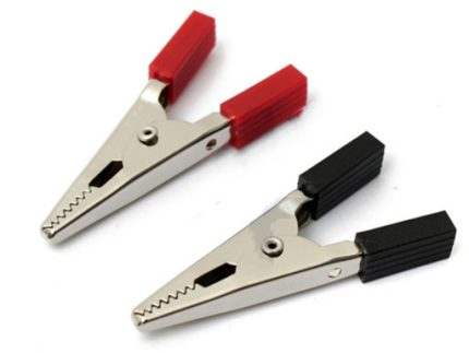BC3708 battery clip red+black size 48x21mm