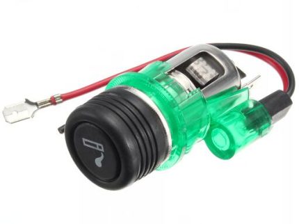 HQ-3005 12V CIGARETTE LIGHTER ASSEMBLY WITH GREEN LAMP