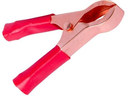 BC3708-R battery clip 10Amp RED size 48x21mm