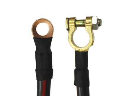 BATTERY CABLE 0.23X370X10 BLACK 225MM