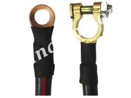 8-279 BCB48 0.23X370X10X1200MM CCA BATTERY CABLE COPPER COATED ALUMINUM WITH CLAMP BLACK