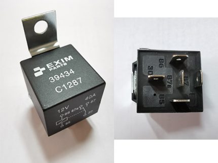 RELAY 12V 40A,5 PINS METAL FIX