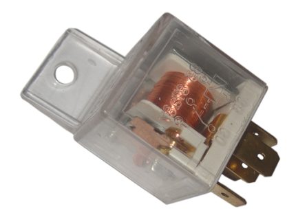 HH-007 RELAY 12V 30/40A TRANSPARENT LUXTAR WHITE SHELL