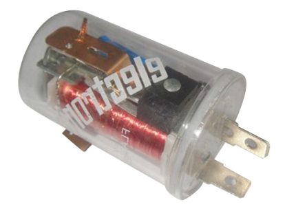 S-671 12V 2P TRANSPARENT ELECTRONICAL FLASHER