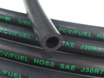 gas HOSE 3/8inch NBR+FIBER braid+oil/HEAT resist CR SAE J30R7 9.7/16.5mm 28bar/400psi -40to125℃