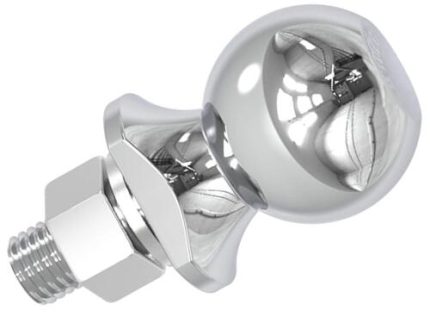 BOH2311 CHROME TRAILER HITCH BALL 6,000 LBS 2inch DIA.1 X 2-1/8 inch. SHANK 1 X 2-1/8 IN.