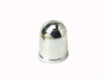 COVER FOR BALL PLASTIC CHROMED WITH UNIVERSAL BADGE SILVER