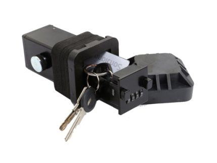 HITCH SAFE ALUMINUM 2inch HITCH COVER WITH COMBINATION LOCK HIDE A KEY