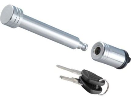 TL2308 5/8 PIN 3inch SILVER CHROME TRAILER TOWING LATCH - 3inch WITH CLIP